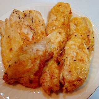 お弁当に　❤鶏ムネ肉の卵ソテー❤
